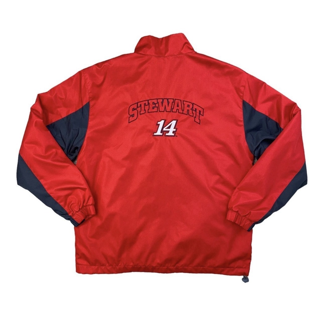 NASCAR  Tony Stewart #14 Jacket Men's Medium Red, Black Office Depot Nascar Coat